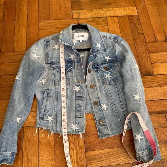Pistola - Star Embroidered Denim Jacket - Small - Picture 8 of 10